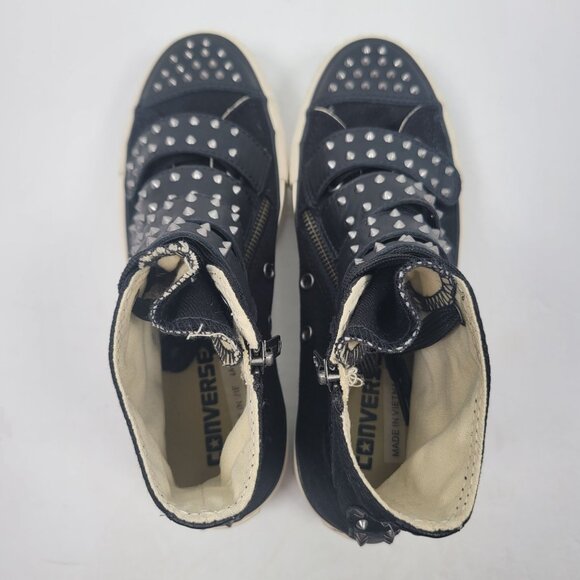 Chuck Taylor Women's Black Velcro Strap Platform Sneaker US Size 6.5 - Picture 5 of 8